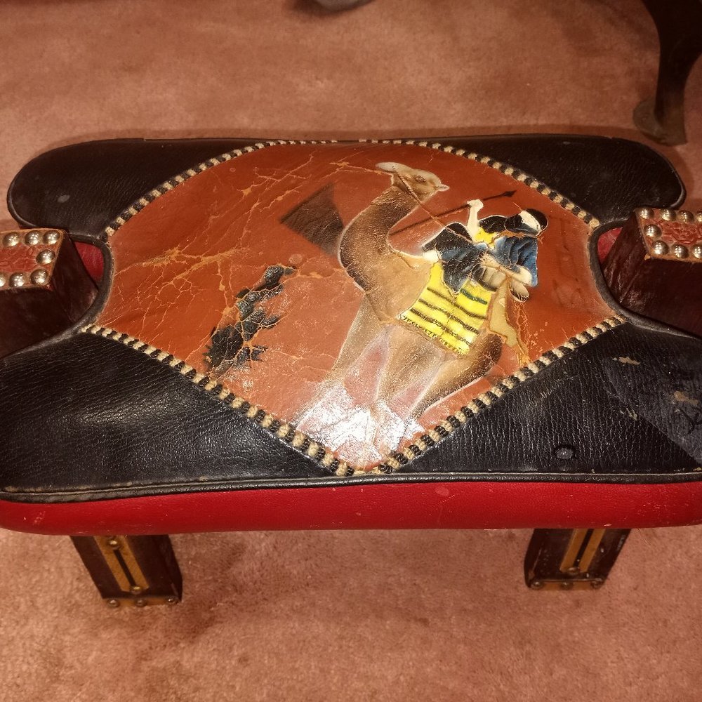 1950-1960 Camel Saddle footstool